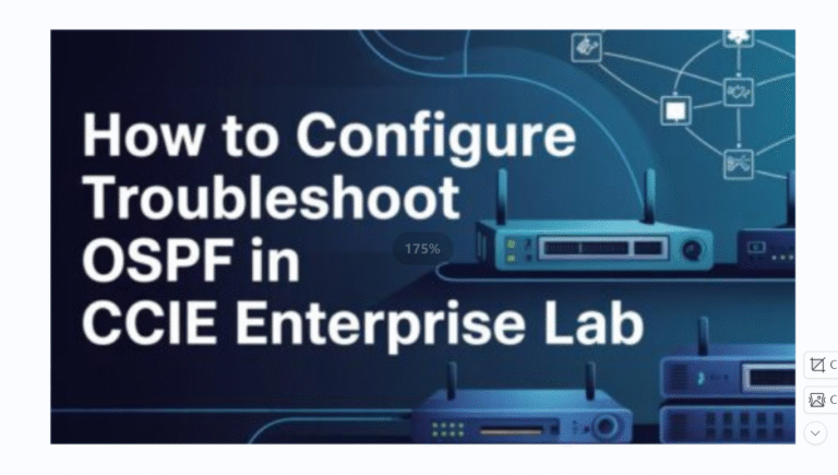 How to Configure and Troubleshoot OSPF in CCIE Enterprise Lab